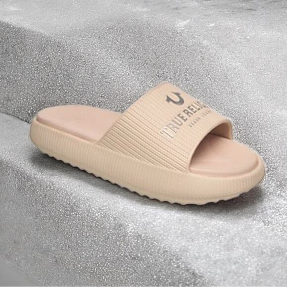 True Religion Women's Meg Slip On Slides Nude Size 9 NWT - Picture 9 of 9